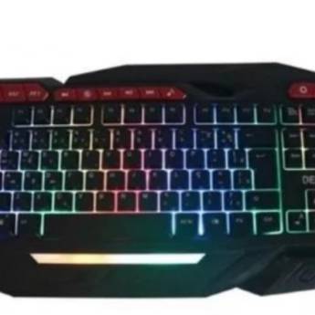 Comprar o produto de TECLADO GAMER LED RGB TECLAS GHOST E MACRO NEON DEKO RL-K20 PATOS DE MINAS! em Teclado e Controle para Games em Patos de Minas, MG por Solutudo