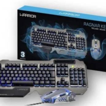Comprar o produto de TECLADO + MOUSE GAMER METAL WARRIOR SEMI MECÂNICO MULTILASER PATOS DE MINAS! em Teclado e Controle para Games em Patos de Minas, MG por Solutudo