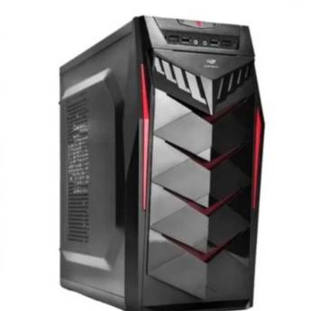 Comprar o produto de GABINETE GAMER C3TECH MT-G70BK LED RED MIDTOWER ATX USB 2.0 PATOS DE MINAS em Suportes de CPU em Patos de Minas, MG por Solutudo