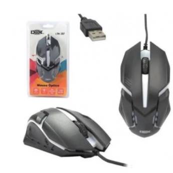 Comprar o produto de MOUSE GAMER C/ FIO USB PRETO 1000 DPI DEX - LTM-567 PATOS DE MINAS em Kits Teclado e Mouse em Patos de Minas, MG por Solutudo
