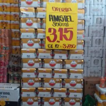 Comprar o produto de OFERTA - Amstel 350 ml Unidade (R$3,15) Caixa com 12 (R$37,80) em Cervejas em Igaratá, SP por Solutudo