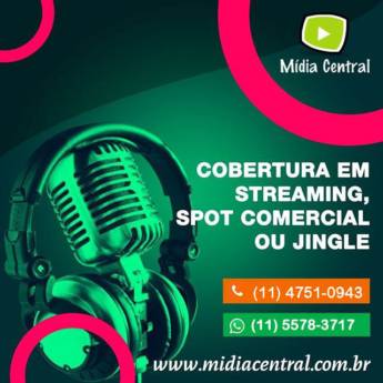 Comprar o produto de Cobertura em Streaming, Spot Comercial ou Jingle. em Rádios em Suzano, SP por Solutudo