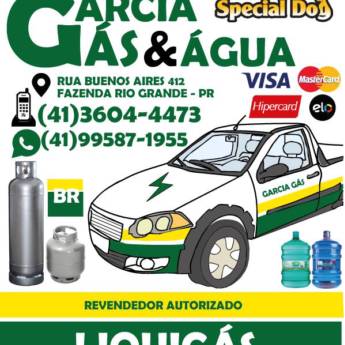Comprar o produto de Garcia Água e Gás em A Gás em Fazenda Rio Grande, PR por Solutudo
