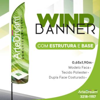 Comprar o produto de Wind Banner em Bauru em Wind Banner em Bauru, SP por Solutudo