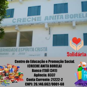 Comprar o produto de Campanha Solidária - Creche Anita Borela  em Campanhas Sociais: em Leopoldina, MG por Solutudo