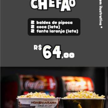 Comprar produto Combo Poderoso Chefão em Alimentos e Bebidas pela empresa Cine Cataratas - Cataratas JL Shopping em Foz do Iguaçu, PR