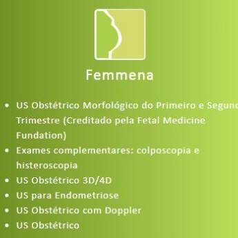Comprar produto FEMMENA em Consultas pela empresa Dr. Armando Delmanto em Botucatu, SP