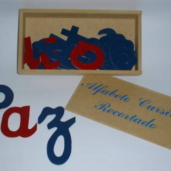 Comprar o produto de ALFABETO RECORTADO CURSIVO em Jogos Educativos em Gravatá, PE por Solutudo