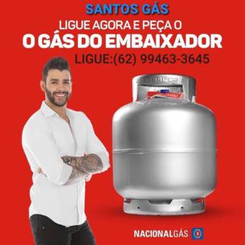 Comprar o produto de Precisou de Gás? Chame a Santos Gás! em Gás em Aparecida de Goiânia, GO por Solutudo