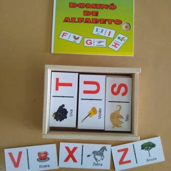 Comprar o produto de DOMINÓ DE ALFABETO em Jogos Educativos em Gravatá, PE por Solutudo