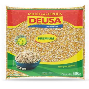 Comprar o produto de Milho de pipoca premium Deusa 500g em Alimentos à Base de Milho em Garça, SP por Solutudo