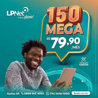 Comprar o produto de 150 Mega em Provedores de Internet em Holambra II, SP por Solutudo