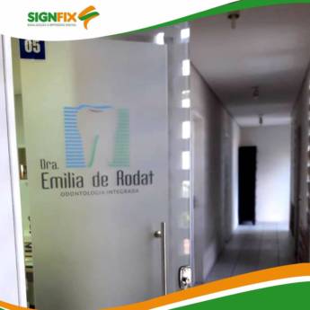 Comprar o produto de  Adesivo Jateado p portas e vitrines em Adesivos para Paredes em Recife, PE por Solutudo