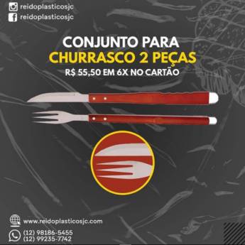 Comprar o produto de Conjunto para Churrasco 2 Peças  em Faqueiro em São José dos Campos, SP por Solutudo