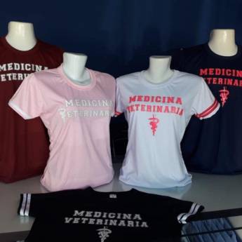 Comprar o produto de Camiseta Medicina Veterinária  em Uniformes em Mineiros, GO por Solutudo