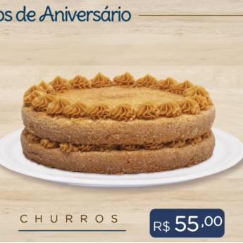 Comprar o produto de Bolo de Aniversário de Churros em Bolo de Aniversário em Passo Fundo, RS por Solutudo