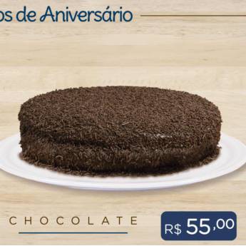 Comprar o produto de Bolo de Aniversário de Chocolate em Bolo de Aniversário em Passo Fundo, RS por Solutudo