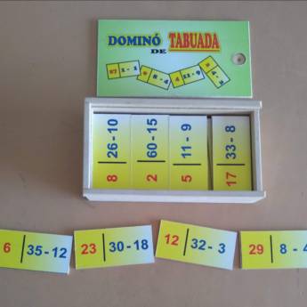 Comprar o produto de DOMINÓ DE TABUADA - SUBTRAÇÃO (unidade) em Jogos Educativos em Gravatá, PE por Solutudo
