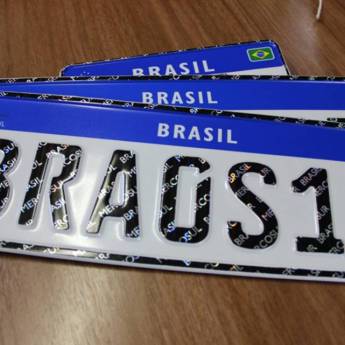 Comprar o produto de Criação de Placas Veiculares em Placas para Veículos em Santo André, SP por Solutudo