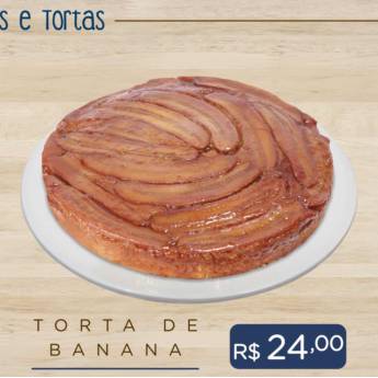 Comprar o produto de Torta de Banana  em Cucas e Tortas em Passo Fundo, RS por Solutudo