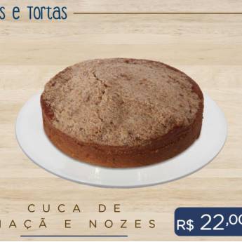 Comprar o produto de Cuca de Maçã e Nozes em Cucas e Tortas em Passo Fundo, RS por Solutudo