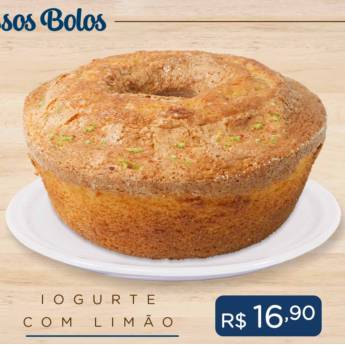 Comprar o produto de Bolo de Iogurte com Limão em Bolos Caseiros em Ponta Grossa, PR por Solutudo