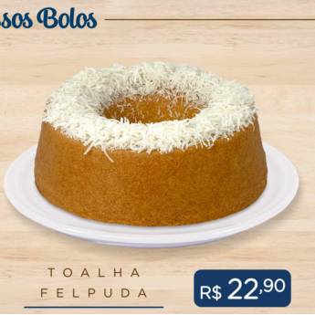 Comprar o produto de Bolo Toalha Felpuda em Bolos Caseiros em Ponta Grossa, PR por Solutudo