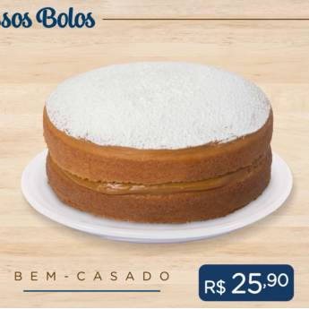 Comprar o produto de Bolo Bem-Casado em Bolos confeitados em Ponta Grossa, PR por Solutudo