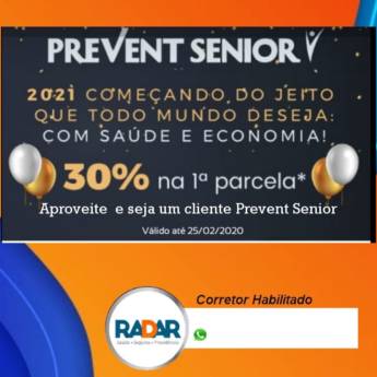 Comprar o produto de Prevent Senior - 30% de Desconto na Primeira Parcela em Duque de Caxias/RJ em Corretoras de Seguros em Duque de Caxias, RJ por Solutudo Comprar o produto de Prevent Senior - 30% de Desconto na Primeira Parcela em Duque de Caxias/RJ em Corretoras de Seguros em Duque de Caxias, RJ por Solutudo