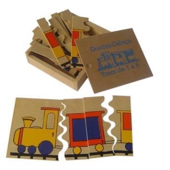 Comprar o produto de QUEBRA-CABEÇA TREM DE 1 A 5 em Jogos Educativos em Gravatá, PE por Solutudo