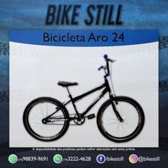 Comprar o produto de Bicicleta Aro 24 com quadro de ferro New Bike  em Bicicletas Adultos em Bauru, SP por Solutudo