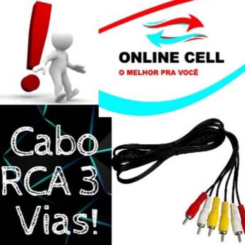 Comprar o produto de Cabo RCA 3 Vias! em Cabos em Penaforte, CE por Solutudo