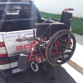 Comprar o produto de Suporte para transportar cadeira de rodas em Suportes em Tietê, SP por Solutudo
