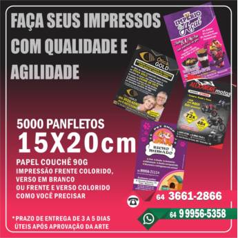 Comprar o produto de 5000 Panfletos 15x20 em Gráficas em Mineiros, GO por Solutudo