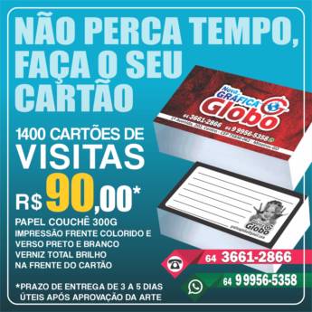 Comprar o produto de 1000 Cartões de Visita  em Gráficas em Mineiros, GO por Solutudo