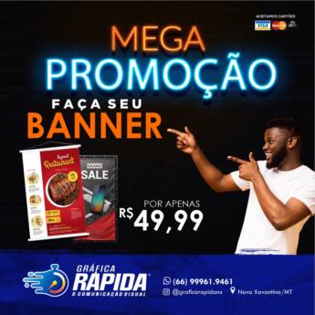 Comprar o produto de BANNER em Banners em Nova Xavantina, MT por Solutudo
