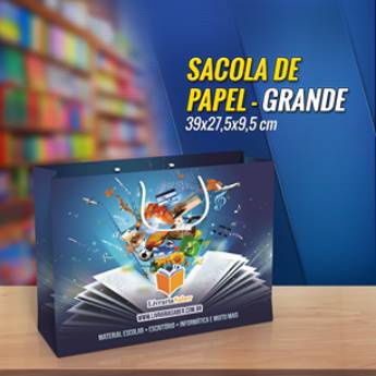 Comprar o produto de Sacola de Papel Grande em Gráficas e Impressão em Nova Xavantina, MT por Solutudo
