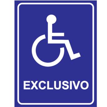 Comprar o produto de PLACAS DE DEFICIENTE FÍSICO em Placas de Sinalização em Marília, SP por Solutudo