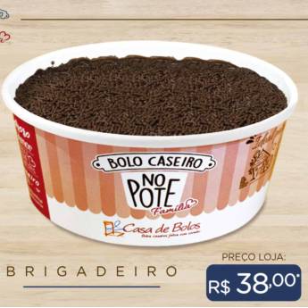 Comprar o produto de Bolo Caseiro no Pote Família de Brigadeiro em Bolo no Pote em Passo Fundo, RS por Solutudo