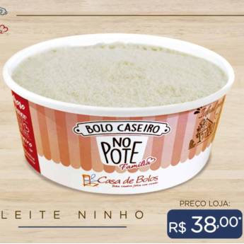Comprar o produto de Bolo Caseiro no Pote Família de Leite Ninho em Bolo no Pote em Passo Fundo, RS por Solutudo