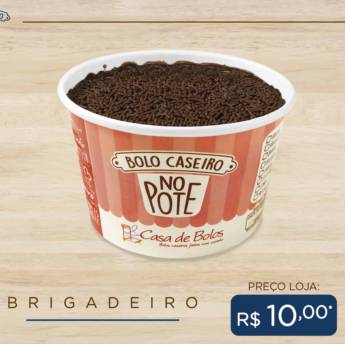 Comprar o produto de Bolo Caseiro no Pote de Brigadeiro em Bolo no Pote em Passo Fundo, RS por Solutudo