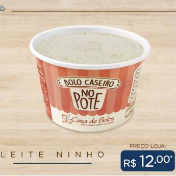 Comprar o produto de Bolo Caseiro no Pote de Leite Ninho em Bolo no Pote em Passo Fundo, RS por Solutudo