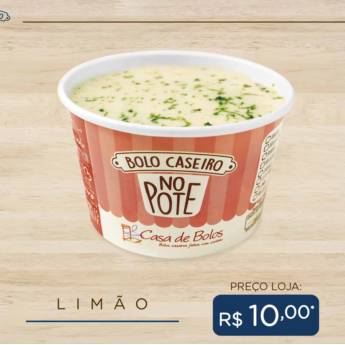 Comprar o produto de Bolo Caseiro no Pote de Limão em Bolo no Pote em Passo Fundo, RS por Solutudo