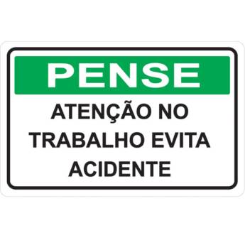 Comprar o produto de PLACAS DE PENSE em Sinalização em Marília, SP por Solutudo