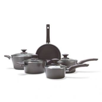 Comprar o produto de Jogo de Panelas 5 peças cerâmica Life Optima Grafite - Brinox em Jogos de Panelas pela empresa Casa Vitória em Foz do Iguaçu, PR por Solutudo