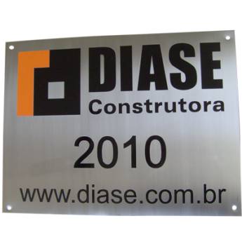 Comprar o produto de  PLACAS DE AÇO INOX em Sistemas de Sinalização em Marília, SP por Solutudo