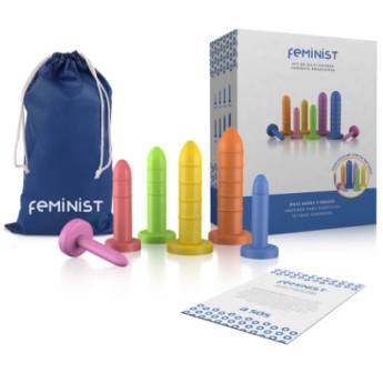 Comprar o produto de Kit de Dilatadores Vaginais Anelados e Coloridos Feminist - 06 unidades em Vibradores em Aracaju, SE por Solutudo