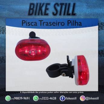 Comprar o produto de Pisca traseiro (sinalizador) de led vermelho em Ciclismo em Bauru, SP por Solutudo