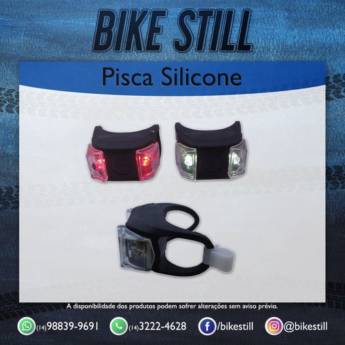 Comprar o produto de Pisca-alerta de led e silicone em Ciclismo em Bauru, SP por Solutudo