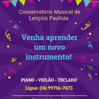 Comprar o produto de VENHA APRENDER UM NOVO INSTRUMENTO!!! em Instrumentos Musicais em Lençóis Paulista, SP por Solutudo